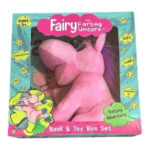 NEW Fairy The Farting Unicorn Interactive Toy Book Gift Box Set